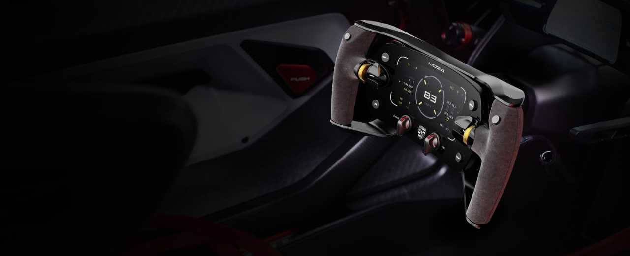 MOZA Racing unveils Porsche Mission R Steering Wheel